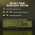 Large Print Keyboard - 7 Interchangeable Backlight Colors, Light Up USB Wired Computer Keyboards, USB Plug-and-Play,