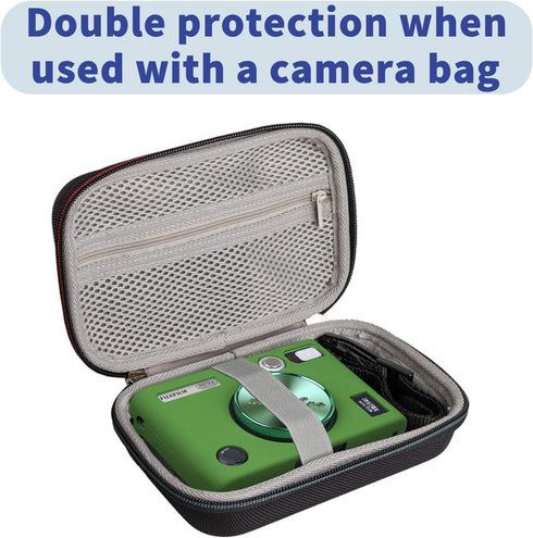 Mini EVO Case, Protective Case for Fujifilm Instax Mini EVO Hybrid Instant Camera, Lightweight Full Protector - Green