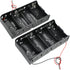 SDTC Tech 2-Pack D Cell Battery Holder, 4 Slot 6V D Size Battery Case Box with Wire Leads