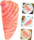Abaodam Artificial Salmon Slice Model Realistic Fake Food Display for Photography Kitchen Decoration and Restaurant