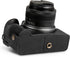 MegaGear Ever Ready Genuine Leather Half Camera Case for Canon EOS R100 - Black
