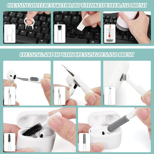 FYY Phone Keyboard Laptop Cleaner Kit - 20-in-1 Multi-Tool Electronic Device Clean Brush, Computer Screen Cleaning