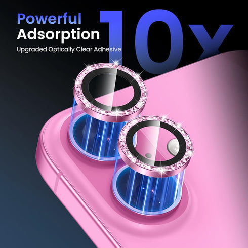 16 16 9H 16 6.1inch/16 6.7inch Tensea for iPhone / iPhone Plus Camera Lens Protector, Tempered Glass Camera Cover