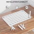(PTT001-W), 1 Pack, WALI Computer Monitor Stand for Desk, Adjustable Laptop Riser, Desk Monitor Stand Underneath