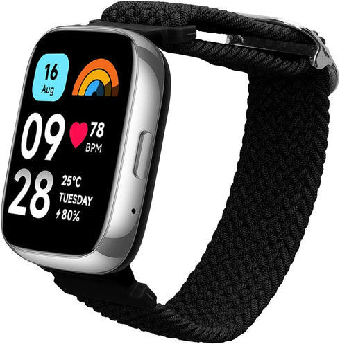 kwmobile Nylon Band for Xiaomi Redmi Watch 3 Active, Replacement Strap for Fitness Tracker