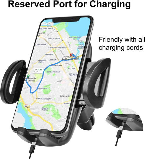 Takfox Car Phone Mount Holder for Samsung Galaxy S24 S23 Ultra S22 Plus, iPhone 15 14 13 Pro Max Air Vent Cradle