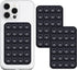 2 Pack Silicone Suction Phone Case Mount, Non Slip Sticky Phone Grip for CellPhone, Black