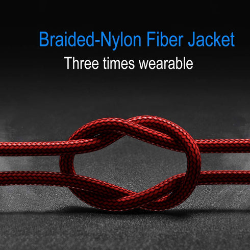 AkoaDa 10ft USB C Charger Cable (3 Pack) - Fast Nylon Braided, Compatible with Samsung Galaxy Note 9/8, LG V70/V60,