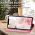 Women Flip Folio Cover for iPhone 11 Wallet Case, Butterfly Embossed PU Leather with Credit Card Holder Slots, Magnetic