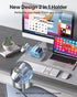 SooPii Premium 6-Port USB Charging Station Organizer for Multiple Devices, Silver