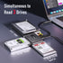 Unitek USB C to SATA IDE Adapter, External Hard Drive Converter Kit for 2.5/3.5 inch HDD/SSD, with USB A Connector