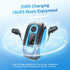 AGPTEK IPX8 Mp3 Swimming Waterproof Player with Screen, Multi-Functional Clip Music Player with Waterproof Headphones
