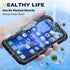 Metal Heavy Duty Waterproof Case for iPhone 13 Pro Max, Compatible with MagSafe, Military Grade Shockproof, Black
