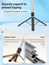 TINKSEN 68 inch 360 Retractable Selfie Stick Tripod for iPhone/Android, with Wireless Remote, Rotation, Black