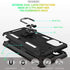 TJS Phone Case Compatible with Samsung Galaxy A71 5G/A91/M80s (Not Fit A71 4G/Verizon A71 5G UW), Teal, with Tempered