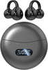 Open Ear Clip Headphones, Wireless Earbuds Bluetooth 5.4, Sports Earphones with Wireless Charging Case, Waterproof