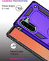 LUMARKE Galaxy Note 10+ Plus Case, Military Grade Heavy Duty Protective Cover with Magnetic Ring Kickstand, Purple