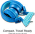iRAG J01 Kids Headphones, Foldable Stereo with Tangle-Free 5ft Cord, Wired On-Ear Headset for iPad, Kindle Fire,