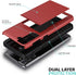 ZUSLAB Wallet Case for Samsung Galaxy S21 5G, Card Holder Shockproof Anti Scratch Bumper Cover with Screen Protector