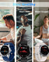Smart Watch for Men Women with Metal Bezel, Answer Make Call, Heart Rate, Step Counter, IP68 Waterproof, Fitness Sport