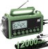 Emergency Radio - Portable Hand Crank NOAA Weather Radio, 44400mWh Battery, Solar AM/FM/SW Alert Radio