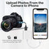 SUNTRSI USB Camera Adapter with Charging Port, Portable USB Female OTG Adapter for iPhone, iPad, Plug and Play