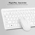 Wireless Keyboard and Mouse Combo, Rii Standard Office PC Keyboard and Optical Wireless Mice (White)