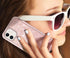 Coolwee Glitter Full Protective Case for iPhone 11, Heavy Duty Hybrid 3 in 1 Shockproof for Women Girls Rose Gold