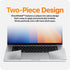 UPPERCASE GhostShield Premium Palm Rest Protector Skin Cover Set for MacBook Pro 16" 2023 2021, Space Gray