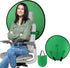 Kakalote 1 75cmonly PC Green Screen Background, Nylon Background Screen Portable Foldable Backdrop for Live Streaming