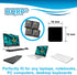 HQRP Yellow Lettering Keyboard Stickers for All Devices