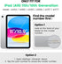 SEYMAC (A16) 11th/10th 2025/2022 (11/10.9), Case for iPad Generation Heavy Duty Full-Body Shockproof Protective Case