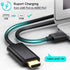 AKWOR 6.6FT 1080P USB to HDMI Adapter Cable, USB to HDMI Male to Male Cord, HD Monitor Display Audio Video Converter