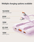 Mini Portable Charger with Built-in Cables, 22.5W Fast Charging Power Bank 10000mAh for iPhone, Samsung, Android