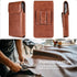 Miimall Phone Belt Holster Case for Galaxy S24 Ultra, S23 Ultra, S22 Ultra 5G, Google Pixel 8 Pro - Coffee-X-Large