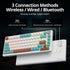 iTastatur 82 75 Bluetooth/2.4Ghz/USB Pads,4000mAh Keys Wireless Gaming Keyboard Percent,Triple Mode Pre-lubed Hot