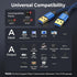 LDKCOK 15FT, 3.0 Set-Top USB to USB Cable Durable Braided USB Male to Male Type A to Type A Data Transfer Cable