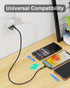 N. NETDOT Magnetic Charging Cable, 6in1 Gen12 (6.6ft/3 Pack Black) 18W Fast Charging Magnetic Phone Charger