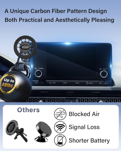 SKYLOTEC 2024 2025 2026 Car Phone Holder for Kia Seltos Accessories Automobile Cradles Magnetic Phone Mount Compatible