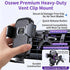 Osswe [2026 3-in-1 100lbs 360 Upgraded Car Phone Mount - Suction Force & Metal Spiral Hook Vent Clip - Military Grade