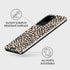 BURGA Phone Case for Samsung Galaxy S20 Ultra, Hybrid Hard Shell + Silicone, Black Polka Dots Pattern