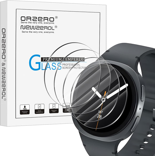 Orzero Smartwatch Screen Protector (4 Pack) - Tempered Glass for Garmin Forerunner 255, 255 Music 46mm, 9H HD