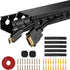 Updated Cable Raceway Kit - 77 Inch Open Slot Wire Covers for Cords, Under Desk Cable Management System (Pack 5)