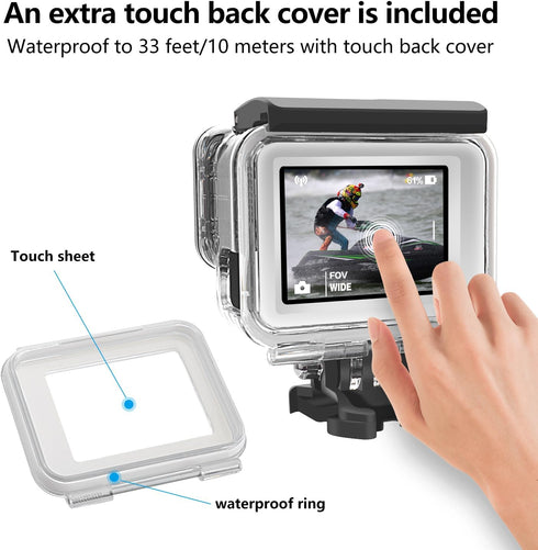Suptig Case Housing Waterproof Case for Gopro Hero 7 Black, Hero 5, Hero 6, Hero 2018 Action Camera (147ft/45Meters)