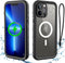 iPhone 13 Pro Max Waterproof MagSafe Compatible Case, 6.7" Shockproof Full Protection with Built-in Screen Protector,