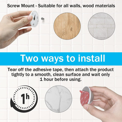 Wall Mounts for Magnetic Arlo/Arlo Pro/Pro 2 Cameras - Indoor/Outdoor (2 Pack Silver)
