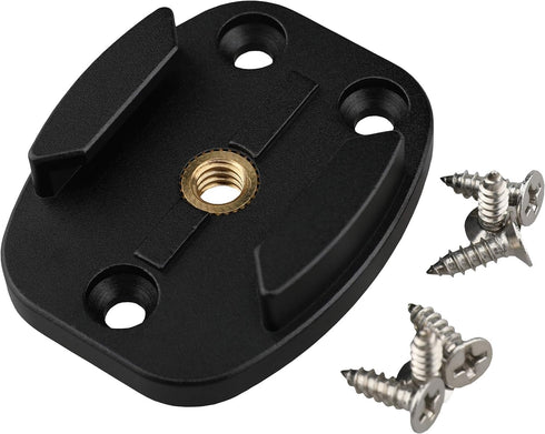 QR Mount with Pilot Holes – All Metal Quick Release Plate with 1/4”-20 Tripod Screw