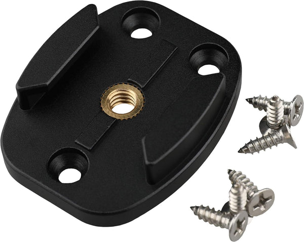 QR Mount with Pilot Holes – All Metal Quick Release Plate with 1/4”-20 Tripod Screw