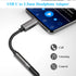 USB C Headphone Adapter for Samsung A53 A54 S23 Ultra S22 S21 S20 FE, Type C to 3.5mm Dongle Audio Adapter