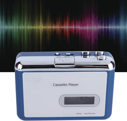 Portable Bluetooth Cassette Player, Auto Reverse Walkman Tape Recorder with Headphone Speaker Output